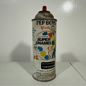 1970's or 1980's Pep Boys Varsity All Purpose Super Enamel P-1148 Primer can